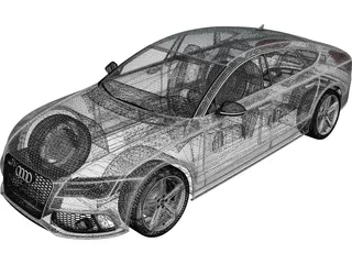 Audi RS7 (2014) 3D Model