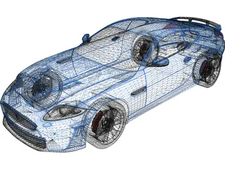 Jaguar XKR-S (2012) 3D Model