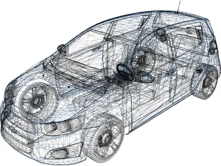 Chevrolet Aveo (2011) 3D Model