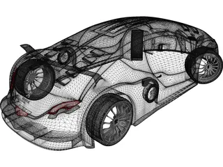 Peugeot Spectral Concept 3D Model