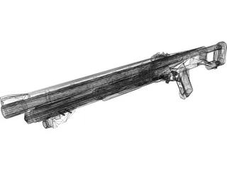 Assault Shotgun Concept 3D Model
