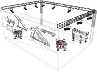 Exhibition Stand Ersel 3D Model