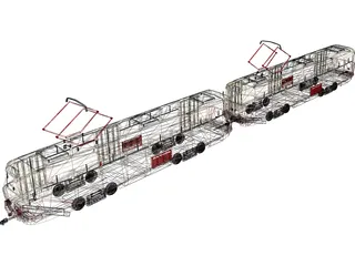 Tatra T30 Train Tramvay 3D Model