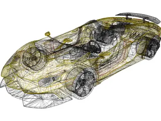 Lamborghini Aventador J Roadster 3D Model