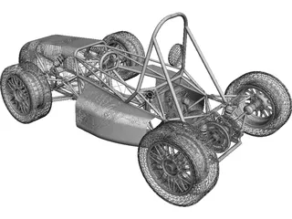 UTSA FSAE Car (2009) 3D Model