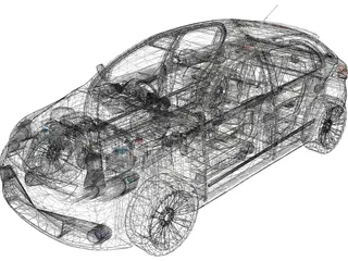 Volkswagen Gol G5 (2009) 3D Model