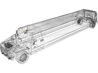 Hummer Limousine 3D Model