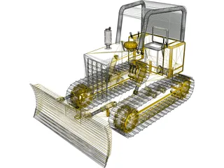 Bulldozer 3D Model