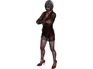 Ada Wong Damnation 3D Model