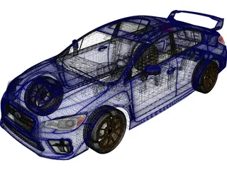 Subaru Impreza WRX STi (2015) 3D Model