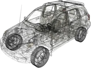 Toyota RAV4 5-door (2004) 3D Model