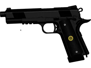 Colt M1911A1 3D Model