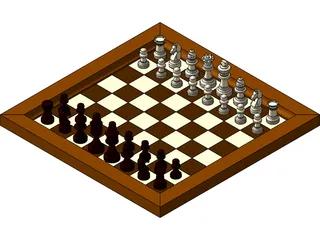 Chess Game 3D Model