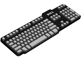 Dell Keyboard 3D Model