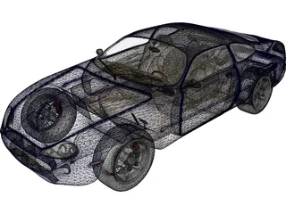 Jaguar XKR 3D Model