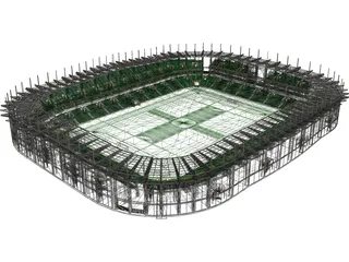 Soccer Arena 3D Model