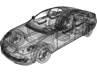 Mercedes-Benz C-Class (2007) 3D Model