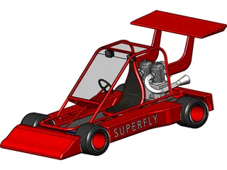 Superfly Go Kart 3D Model