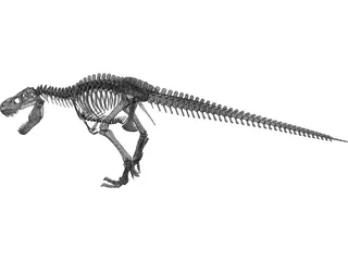 T-Rex Skeleton 3D Model