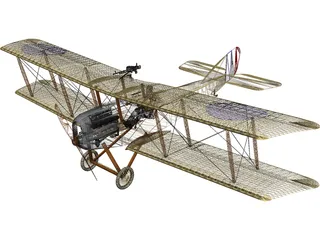 Martinsyde G.100 Elephant 3D Model