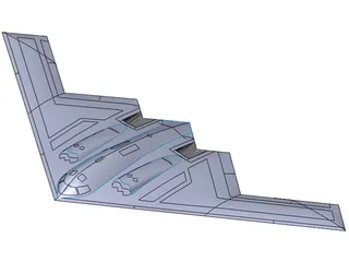 B-2 Spirit Bomber 3D Model