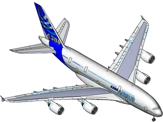 Airbus A380 3D Model