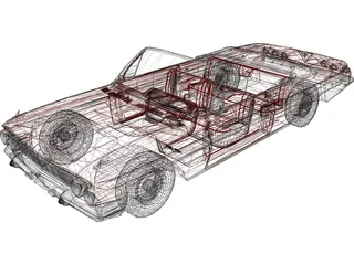 Chevrolet Impala SS Convertible (1961) 3D Model