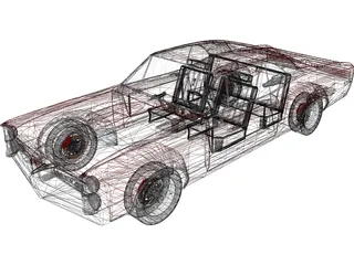Pontiac GTO (1966) 3D Model