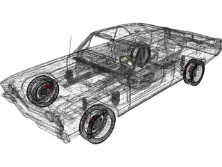 Chevrolet Chevelle SS (1967) 3D Model