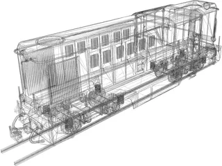 Romanian Narrow Gauge Diesel Locomotive 3D Model