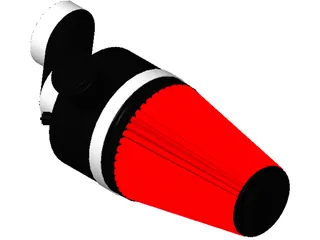 Marine Cone Air Filter 3D Model