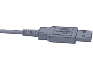 USB Port Connector 3D Model