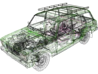 VAZ 2104 3D Model