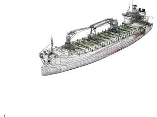 Rosaria Cement Ship 3D Model