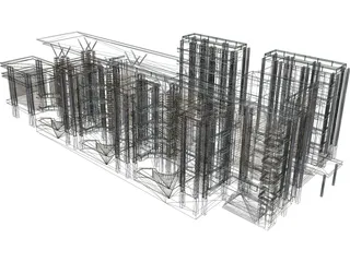 Building Office 3D Model