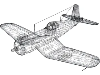 Vought F4U Corsair 3D Model