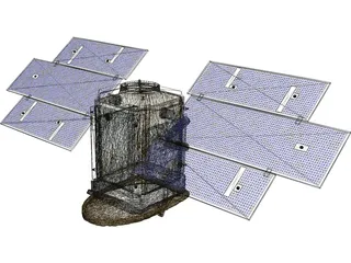 CloudSat Satellite 3D Model