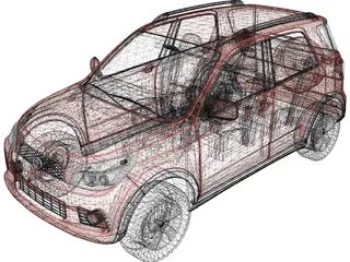 Toyota Rush (2006) 3D Model