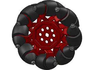 Mecanum Wheel 3D Model