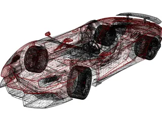 Lamborghini Aventador J Roadster (2012) 3D Model
