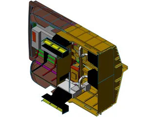 Yacht Engine Exhaust Arrangement 3D Model