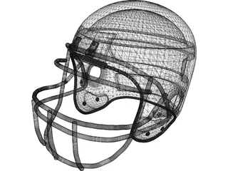 Football Helmet 3D Model