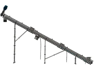 Dust Incline Auger 3D Model