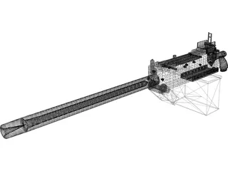 Browning M1919 3D Model