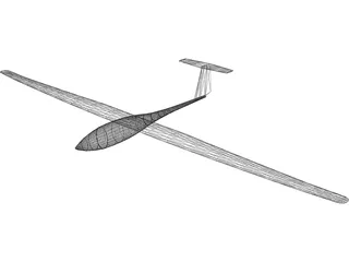 DG300 Glider 3D Model