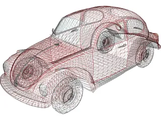 Volkswagen Super Beetle 3D Model