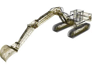 Liebherr Hydraulic Bagger 3D Model