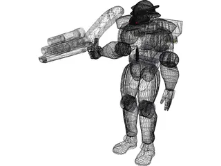 Dark Forces Power Armor 3D Model