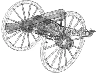 Napolean Cannon 3D Model