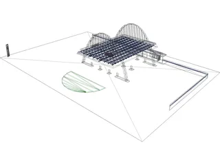 Filling Station 3D Model